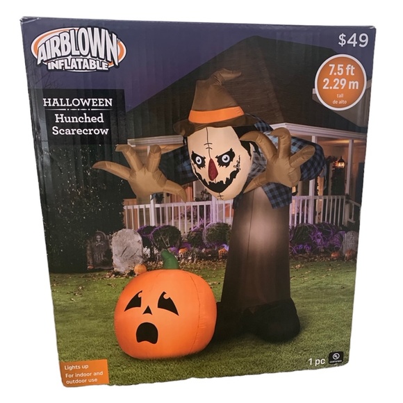 Airblown Inflatable Halloween Hunched Scarecrow - Picture 1 of 4